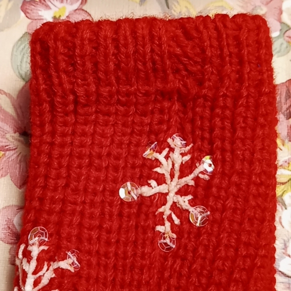 Legacy Legwear Red Slipper Socks, OS #0188 - Picture 5 of 8